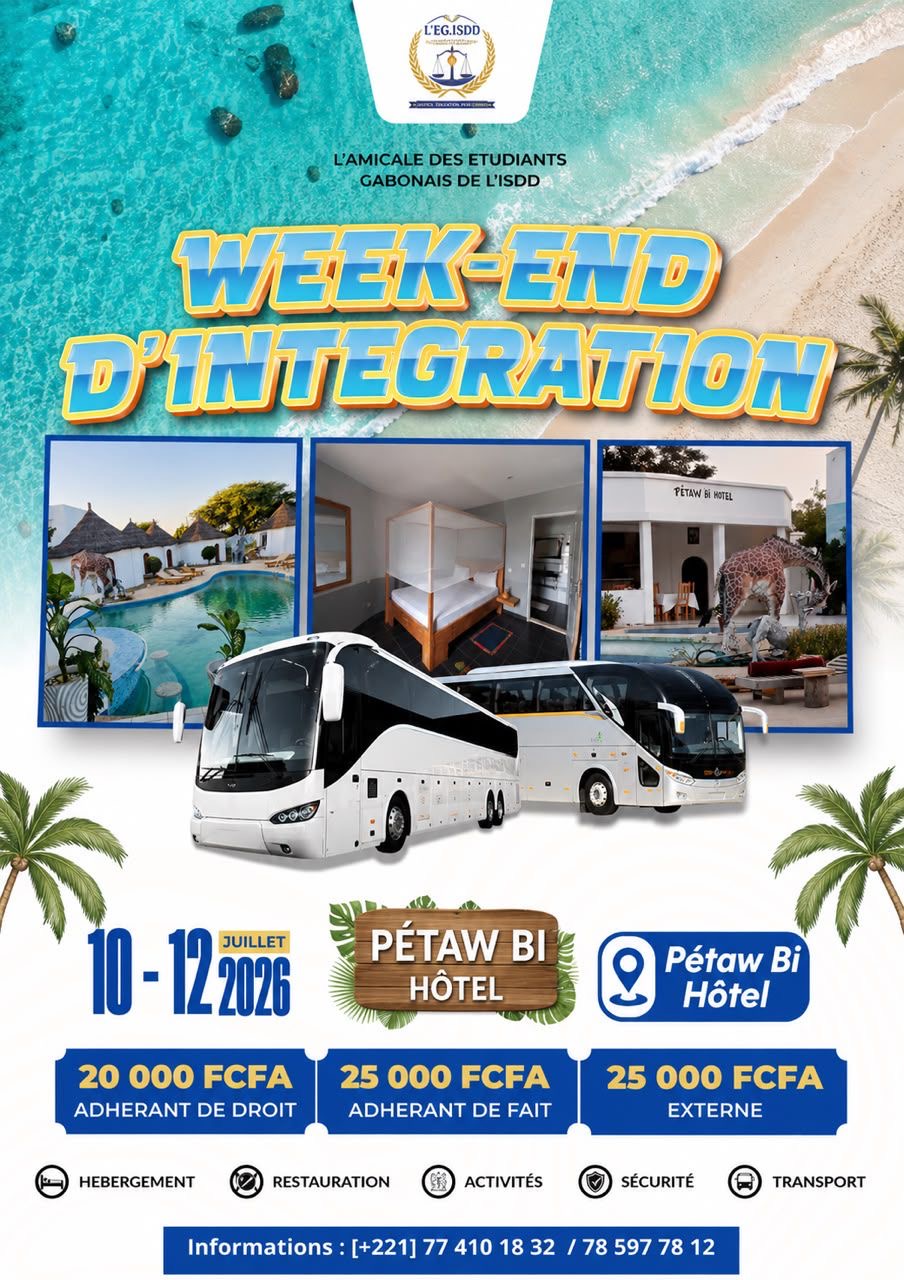 Illustration de 🌴☀️ WEEK-END D’INTÉGRATION AEG-ISDD 2026 ☀️🌴